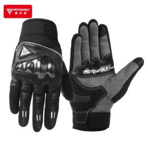 Găng Tay Dài Ngón Motowolf MDL 0333 Đen - Ảnh 1