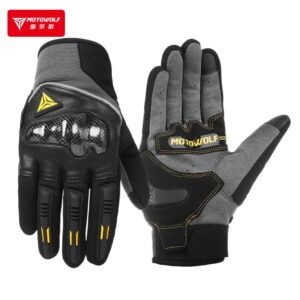 Găng Tay Dài Ngón Motowolf MDL 0333 Đen - Ảnh 2