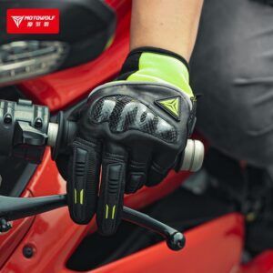 Găng Tay Dài Ngón Motowolf MDL 0333 Đen - Ảnh 7