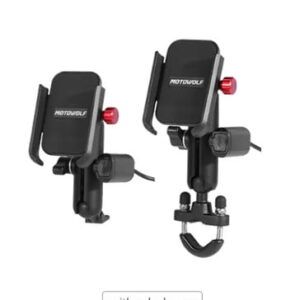 Giá Đỡ Điện Thoại Chống Trượt Motowolf MDL 2821 Chân Kính Đen Sạc - Ảnh 5