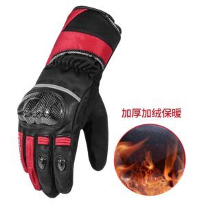 Găng Tay Chống Nước Motowolf MDL 0307B Đen Đỏ - Ảnh 2