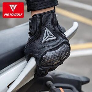 Găng Tay Da Thoáng Khí Motowolf MDL 0305 Dài Ngón - Ảnh 19