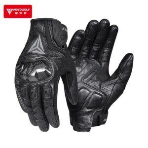 Găng Tay Da Thoáng Khí Motowolf MDL 0305 Dài Ngón - Ảnh 5