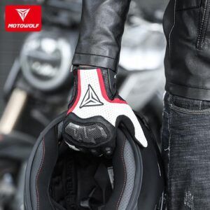Găng Tay Da Thoáng Khí Motowolf MDL 0305 Dài Ngón - Ảnh 17