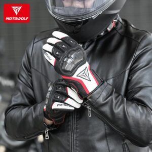 Găng Tay Da Thoáng Khí Motowolf MDL 0305 Dài Ngón - Ảnh 18