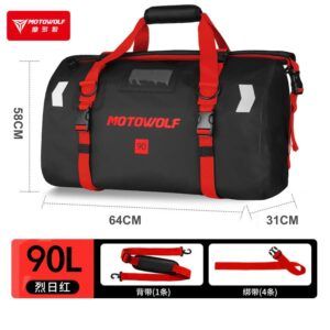 Túi Motowolf MDL 0717 90 Lít Đen Đỏ - Ảnh 1
