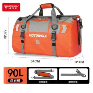 Túi Motowolf MDL 0717 90 Lít Xám Cam - Ảnh 1