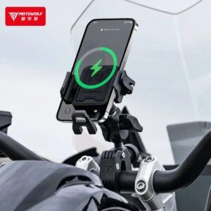 Giá Đỡ Điện Thoại Motowolf MH1B Có Sạc Kẹp Ghi Đông - Ảnh 6